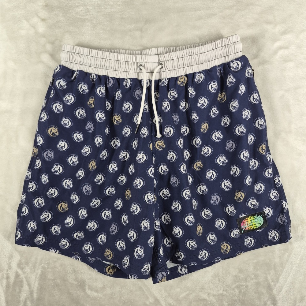 SLUNKS Shorts Men's Medium Blue Lined San Juan Hills Volleyball Beach Comfort